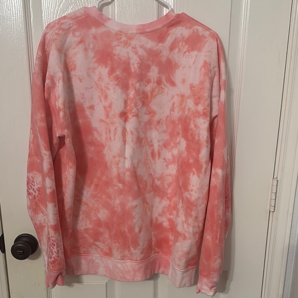 #10 Pink Tie-Dye Skull Sweatshirt - Picture 4 of 4